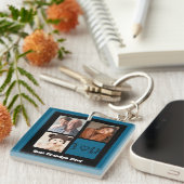 最高のGrandpa Ever Photo collage キーホルダー (正面右)