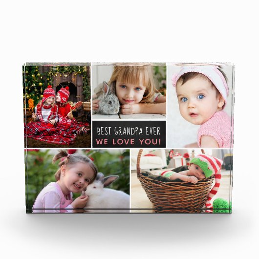 最高のGrandpa Ever Photo Collage フォトブロック (正面)