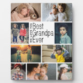 最高のGrandpa Ever Photo Collage フォトプラーク (正面)