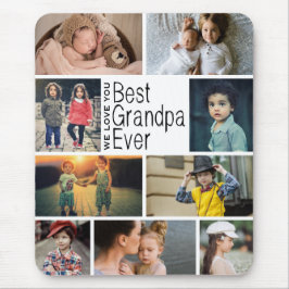 最高のGrandpa Ever Photo Collage マウスパッド