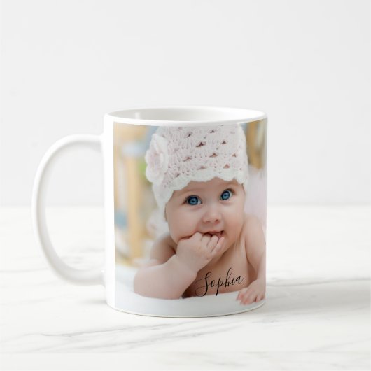 最高のGrandpa Ever Photo Mag コーヒーマグカップ (左)