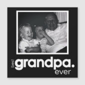 最高のGrandpa Ever Photo Magnetic 5.25インチカード (正面)