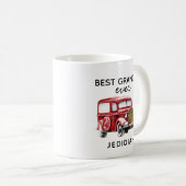最高のGRANDPA EVER REDヴィンテージトラック/車名 コーヒーマグカップ (正面右)
