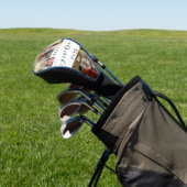 最高のGrandpa Ever Script Faters Day Photo Collage ゴルフヘッドカバー (インサイチュ)