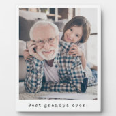 最高のGrandpa Ever Siolarフルフォトイーゼル フォトプラーク (正面)