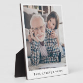 最高のGrandpa Ever Siolarフルフォトイーゼル フォトプラーク (側面)
