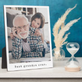 最高のGrandpa Ever Siolarフルフォトイーゼル フォトプラーク (側面)