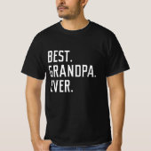 最高のGrandpa Ever Tシャツ (正面)