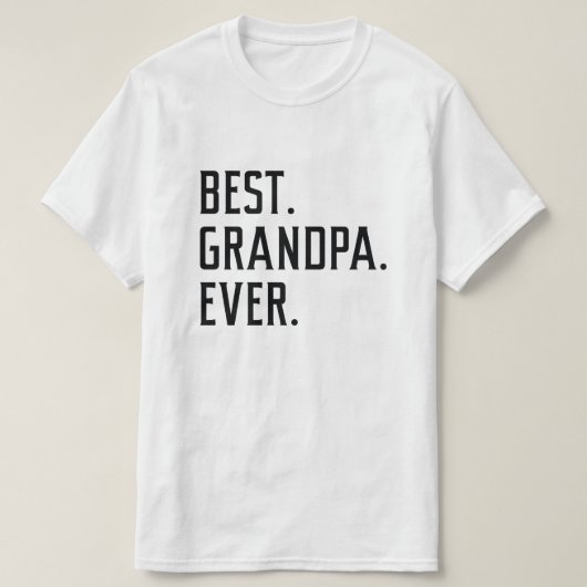 最高のGrandpa Ever Tシャツ (デザイン正面)