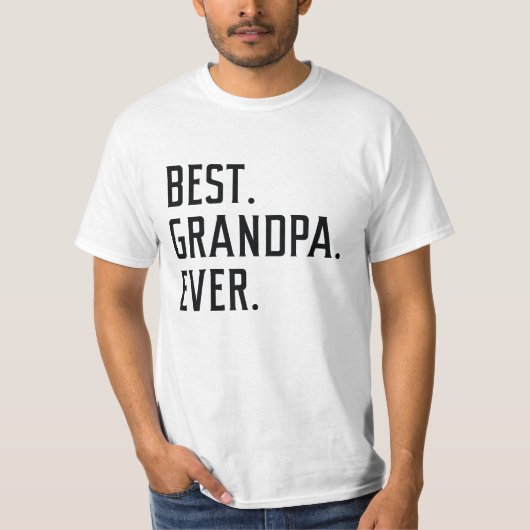 最高のGrandpa Ever Tシャツ (正面)
