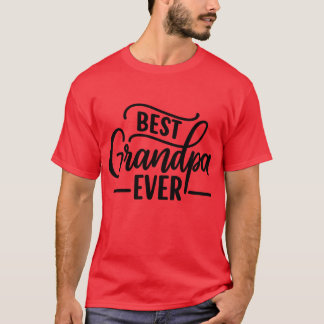 最高のGrandpa Ever Tシャツ – スクリプトスタイル拳バンプ