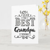 最高のGrandpa in the World誕生日 カード (黄色い花)