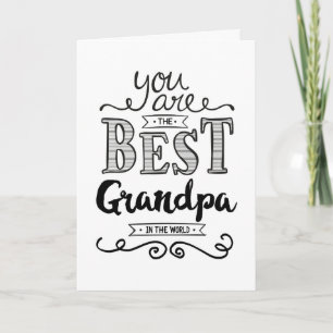 最高のGrandpa in the World誕生日 カード