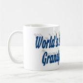 最高のGrandpa photo sea blue文字 コーヒーマグカップ (左)