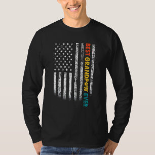 最高のGrandpaw Ever Dog Grandpa父の日誕生 Tシャツ