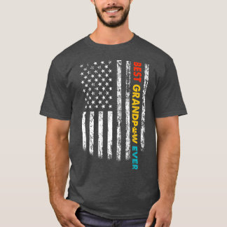 最高のGrandpaw Ever Dog Grandpa Faters Day Tシャツ