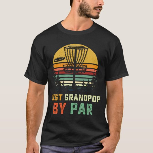 最高のGrandpopディスクゴルフグランドパフリスビーディスクGol Tシャツ (正面)