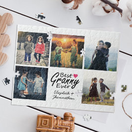 最高のGranny Everモダン Photo Collageおばあちゃんのギフト ジグソーパズル