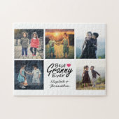 最高のGranny Everモダン Photo Collageおばあちゃんのギフト ジグソーパズル (横)