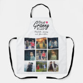 最高のGranny Ever祖母と子供の写真コラージュ エプロン (正面)