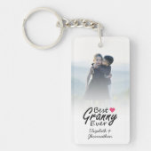 最高のGranny Ever Granny Gramona手書きスクリプト写真 キーホルダー (正面)