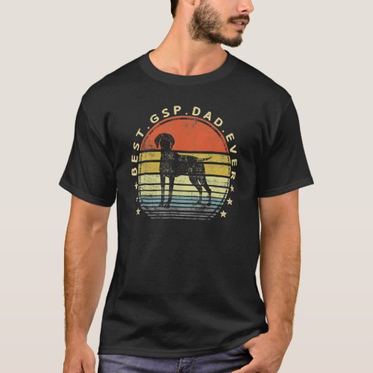 最高のGspパパEver Dog Father's Day Tシャツ (正面)