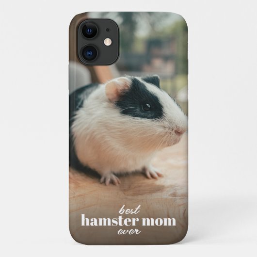 最高のHamster Mom Everモダンカスタム Pet Photo Case-Mate iPhoneケース (裏面)