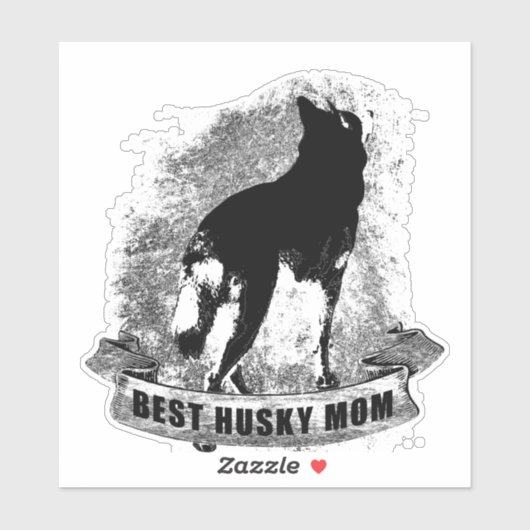 最高のHUSKY MOM シール (シート)