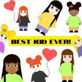 "最高のKID EVER"かわいい赤ん坊の女の子のおもしろいボディスーツカスタム ベビーボディスーツ