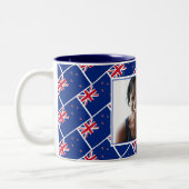最高のKIWI MUMパーソナライズされた NEW ZEALAND ツートーンマグカップ (左)