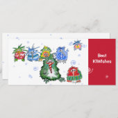 最高のKiwi's Kiwi Crismas Crooton Card シーズンカード (正面/裏面)