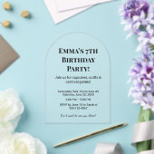 最高のLuxury澄ん Acrylic Birthday Party アクリル招待状 (インサイチュ (ウェディング))