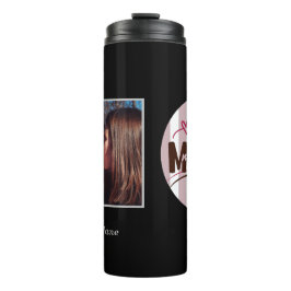 最高のMamaカスタマイズストライプ可能なCircle写真 タンブラー