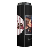 最高のMamaカスタマイズストライプ可能なCircle写真 タンブラー (裏面)