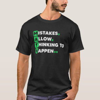 最高のMath Art男性へ Women Gulus Algema Math Tシャツ