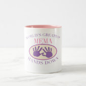 最高のMeMa Tシャツ ツートーンマグカップ (中央)