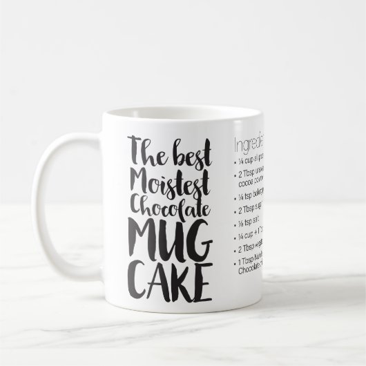 最高のMoistest Chocolate Mug Cakeレシピ—reg mag コーヒーマグカップ (左)
