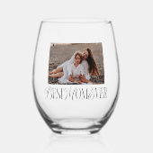 最高のMomのタイポグラフィ写真 ステムなしワイングラス (正面)