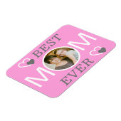 最高のMomのパーソナライズされた写真 マグネット (左側)