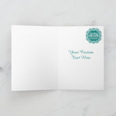 最高のMOMカスタムモノグラムグリーティングカード ノートカード (内部)