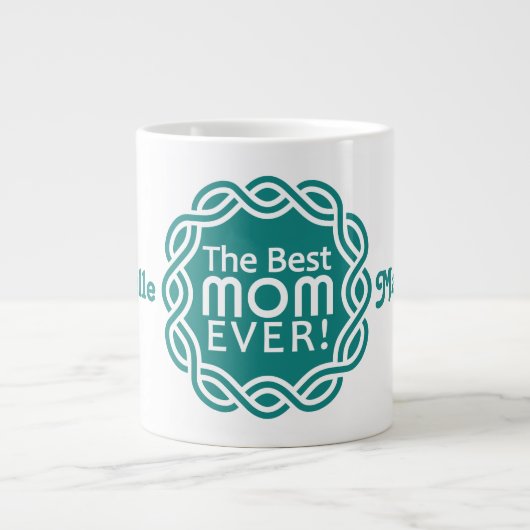 最高のMOMモノグラムカスタムマグカップ ジャンボコーヒーマグカップ (正面)