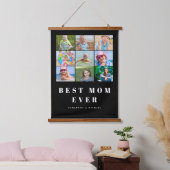 最高のMom 9 Photo Collage 吊り下げ型タペストリー (寝室)