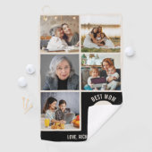 最高のMom By Parカスタム5 Photo Collage ゴルフタオル (インサイチュ)