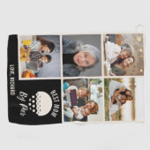 最高のMom By Parカスタム5 Photo Collage ゴルフタオル (横)