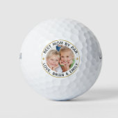 最高のMOM BY PAR Photo Golfパーソナライズされた Balls ゴルフボール (正面)