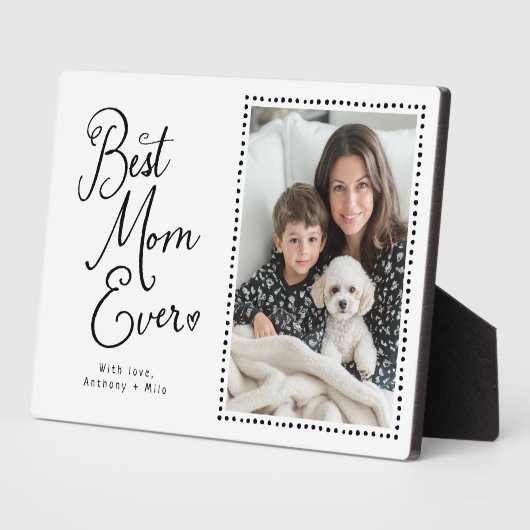 最高のMom Everお洒落 Script 1 Photo フォトプラーク (側面)