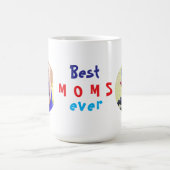 最高のMom Everとパーソナライズされたキスカスタム写真 コーヒーマグカップ (中央)