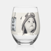 最高のMom Everのカスタム写真 ステムなしワイングラス (正面)