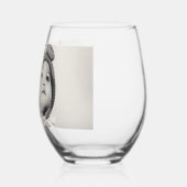 最高のMom Everのカスタム写真 ステムなしワイングラス (左)