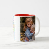 最高のMom Everのカスタム写真 ツートーンマグカップ (正面右)